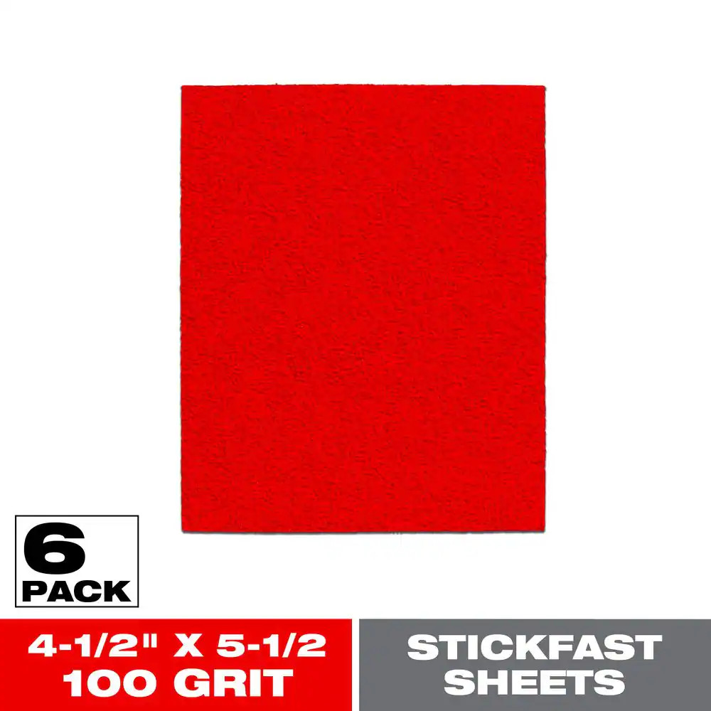4-1/2 In. X 5-1/2 In. 100-Grit Palm Sander 1/4 Sanding Sheets