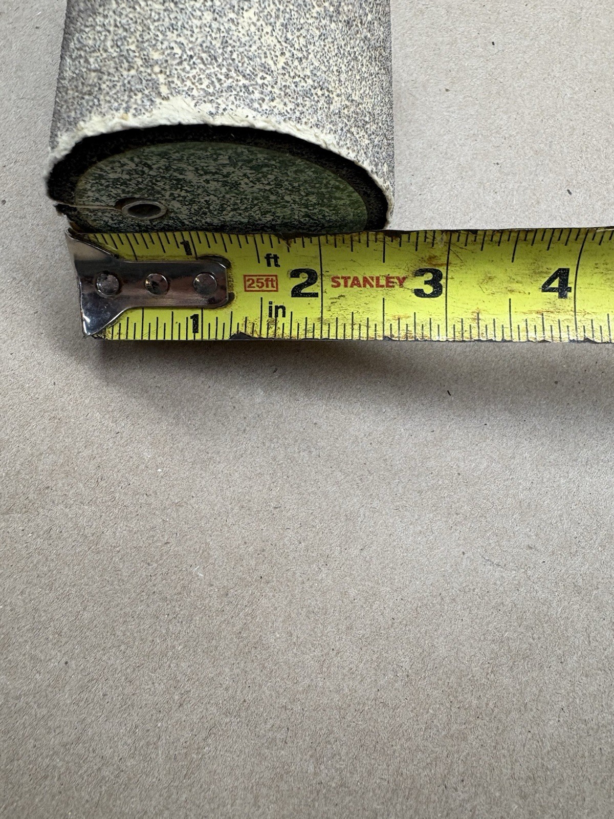 Sanding Drum. 3” long 2 1/2” diameter ￼1/2” shaft