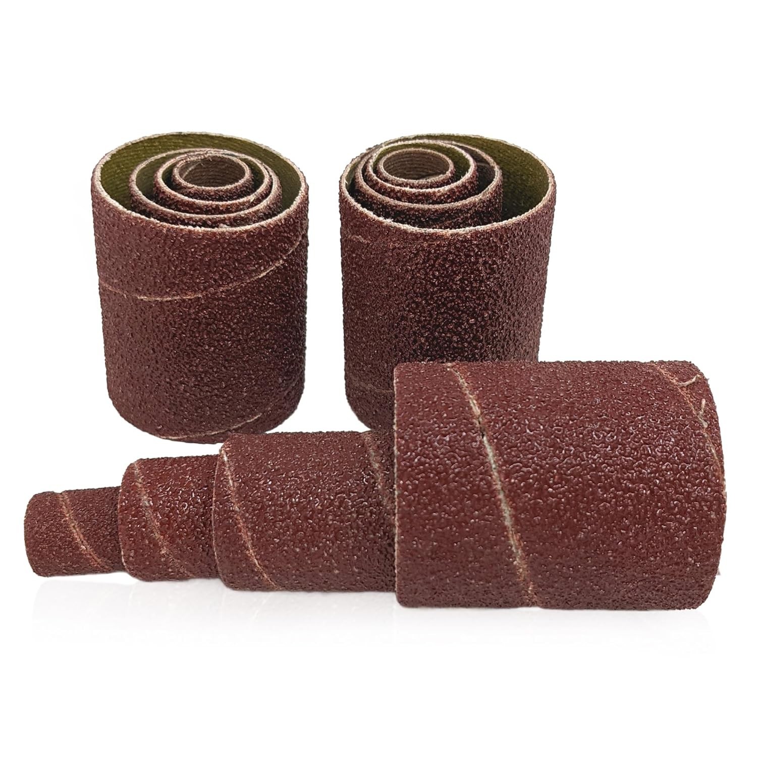 12 Pack Spindle Sanding Sleeves, 2 Inch Long, 60, 80 and 120 Grit