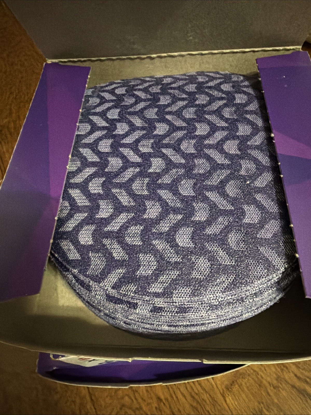 Lot 4 Box3M (50 PACK) 6″ Cubitron II Xtract Sanding Net Disc 710w 80 Grit Purple