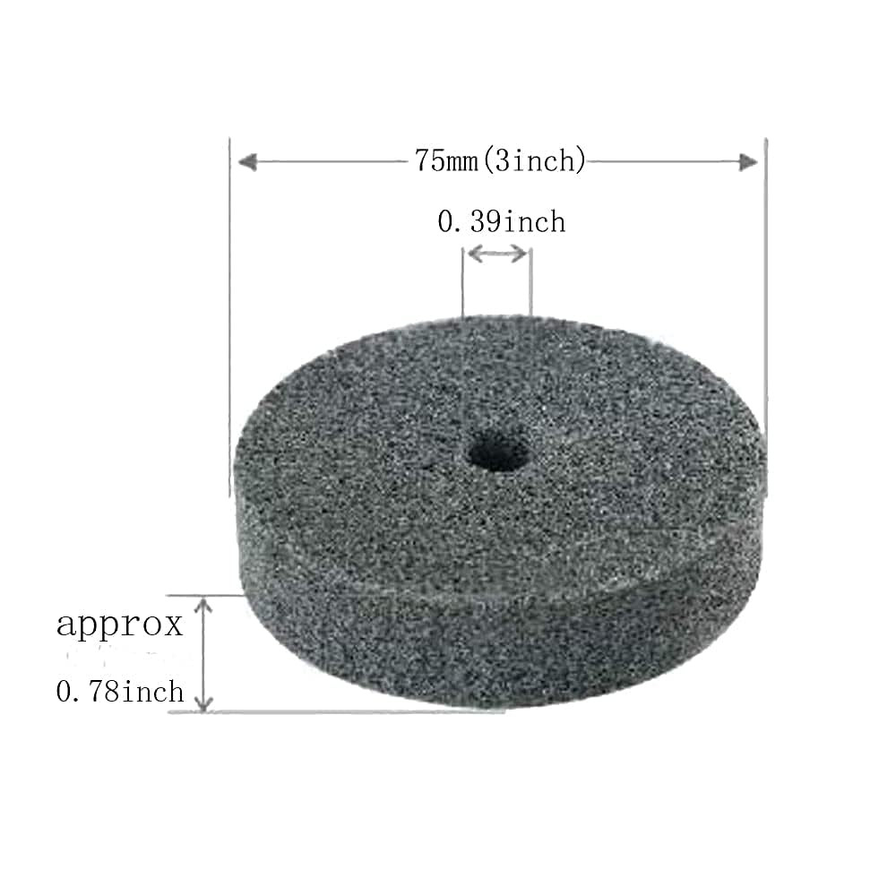 5 Pcs 3” Fiber Buffing Wheel 3/8” Arbor Hole Replacement Buffing Polishing