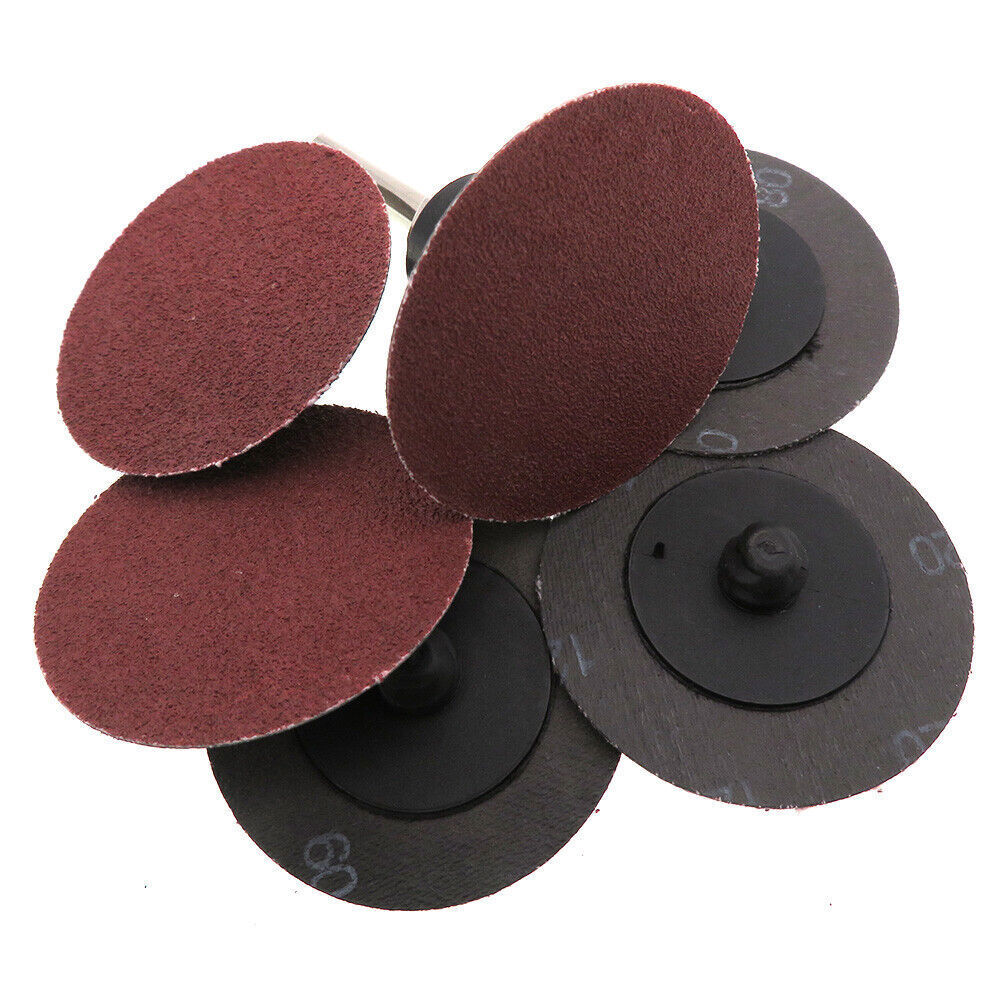 2 Inch R Type Sand Discs Roll Lock Sanding Pads 24/36/40/60/80/120/240/320 Grit