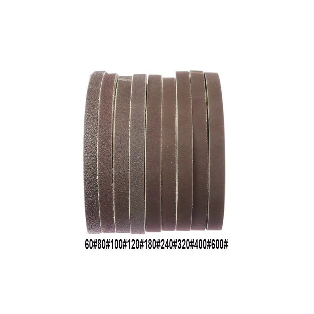10Pcs 520*20mm/330x10mm/457*13mm P60-P320 Abrasive Belt Sanding For Machine Tool