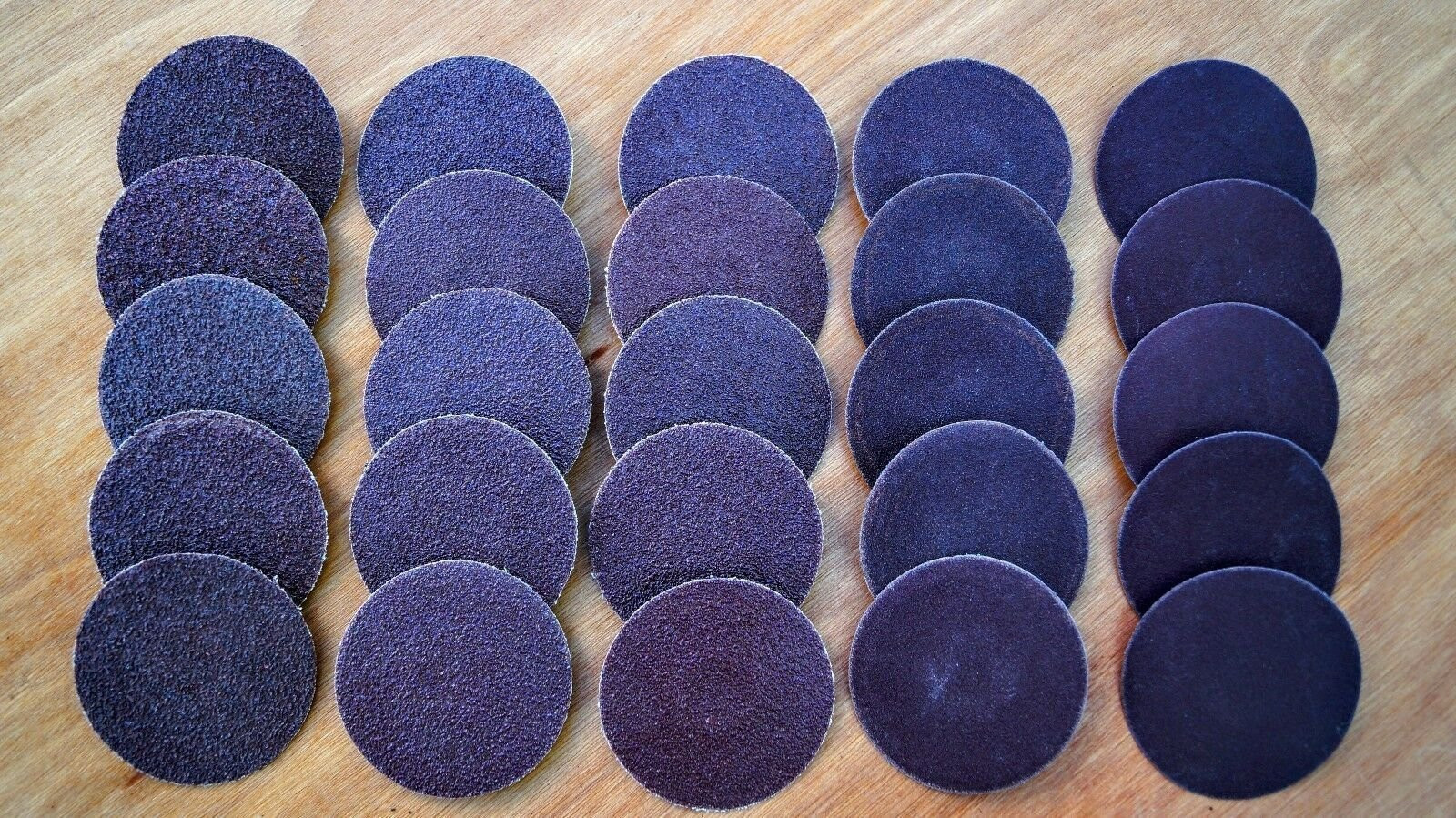 25 PC 3″ Roll Lock Discs 36, 60, 80, 120, 220 Grit Assorted Sanding Roloc
