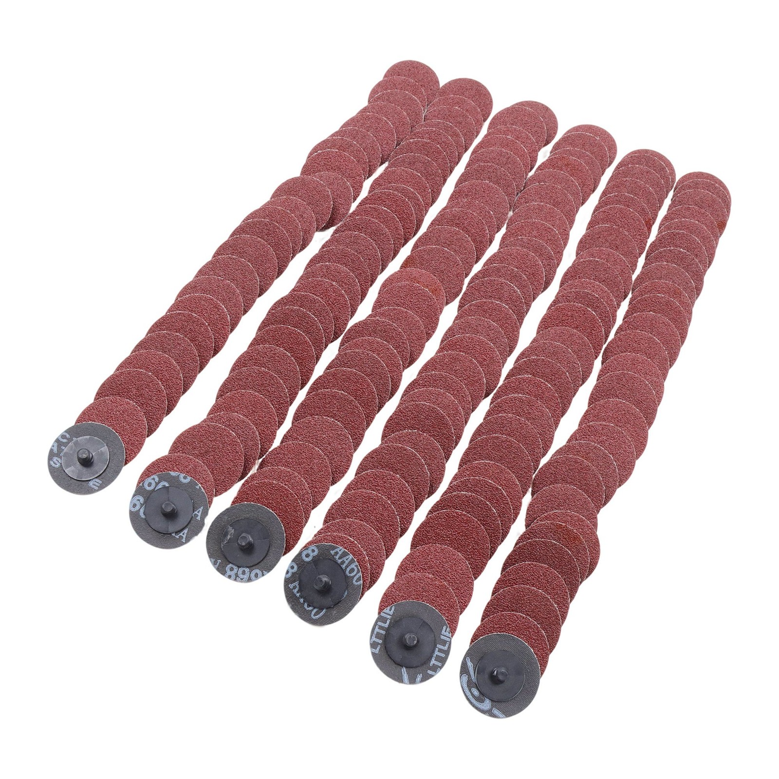 150 Pieces 2 Inch 60 Grit Medium Red Torque Sanding Discs for Die Grinder