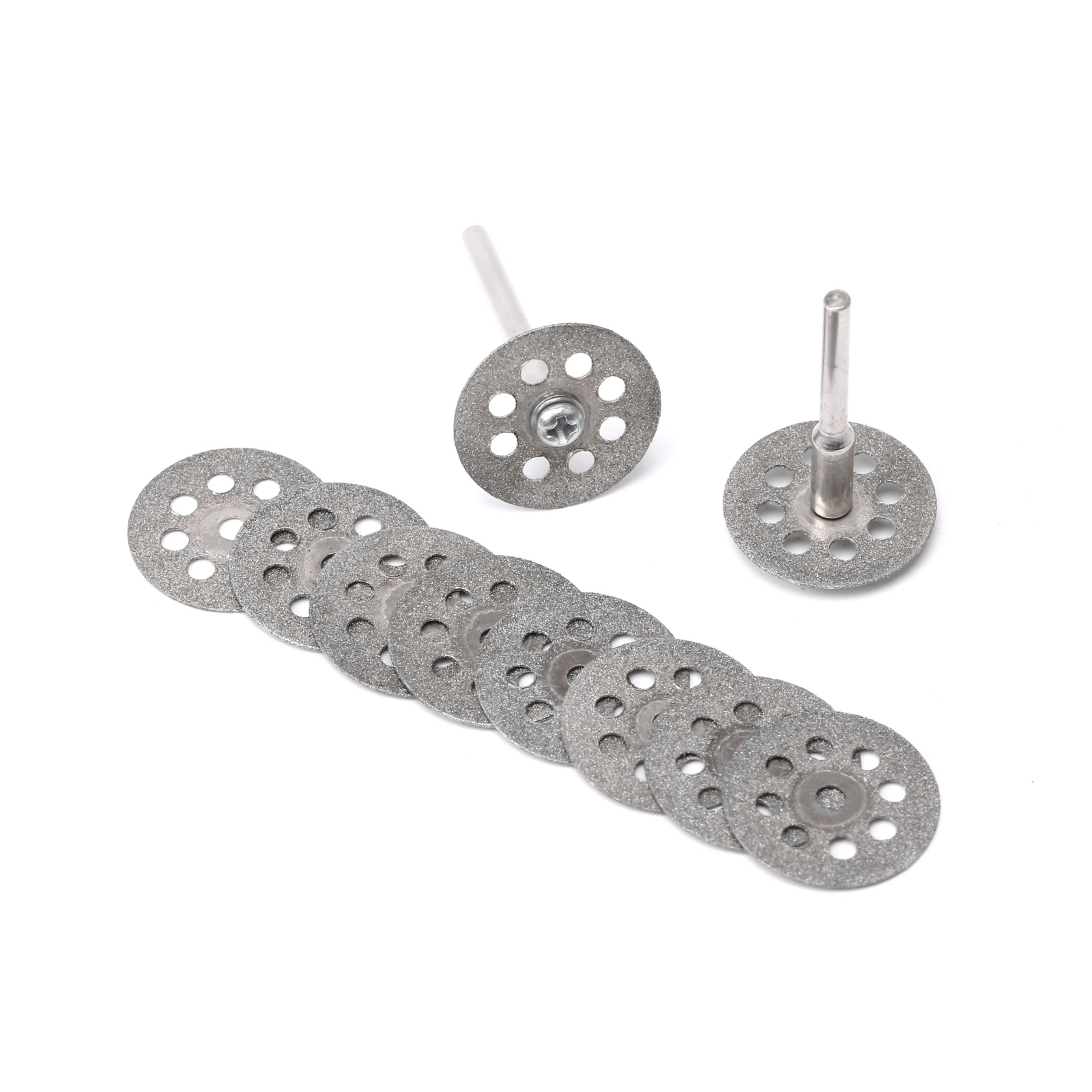 10Pcs 22mm 7/8″ inch Diamond Cutting Wheel Rotary Blades Cut-off Disc Shank 1/8″