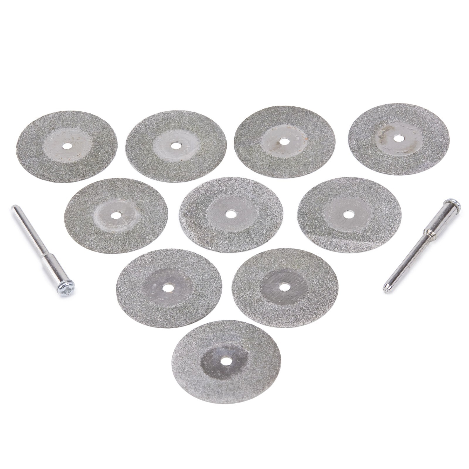 10Pcs 30mm(1 – 3/16″) Diamond Cutting Wheels – 1/8″ Shank Rotary Cut-off Discs