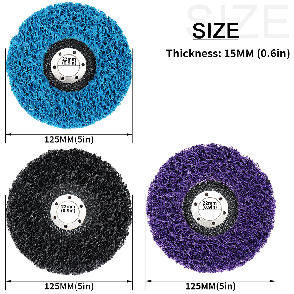 1Pcs 4/4.5/5inch Easy Poly Strip Sanding Discs Remove Paint Rust Cleaning Tool